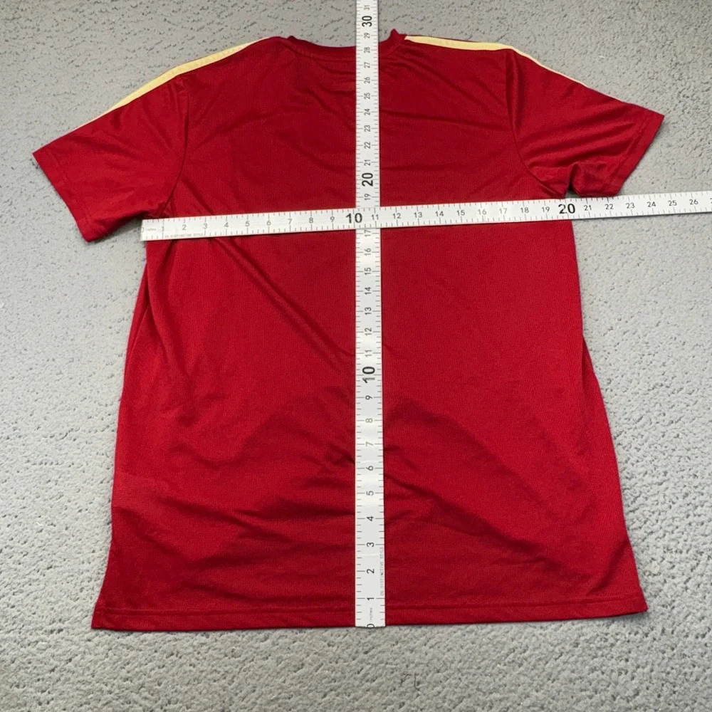Atlanta United Soccer Jersey Men Large Red Adidas 2017 Football V Neck Inaugural